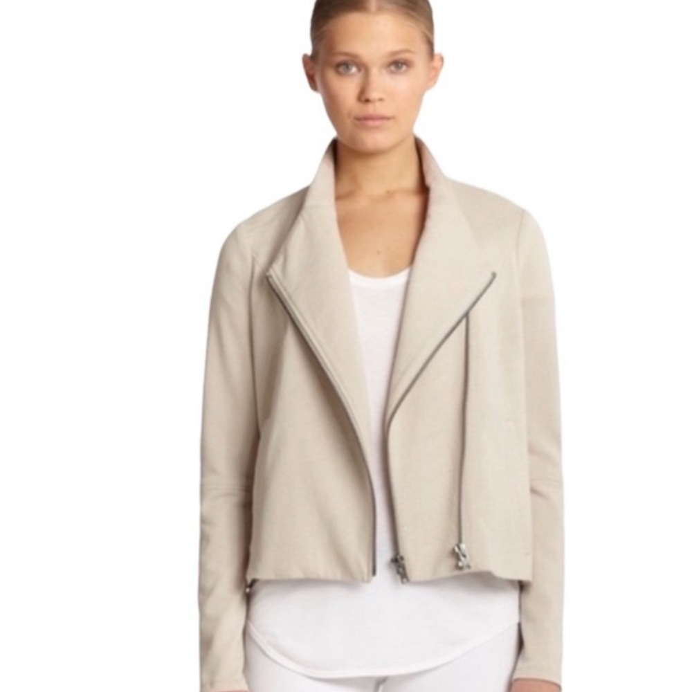 Helmut Lang Double Zip Jersey Knit Moto Jacket